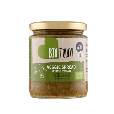 Bio Today veggie spread spinazie/peterselie 235 gram