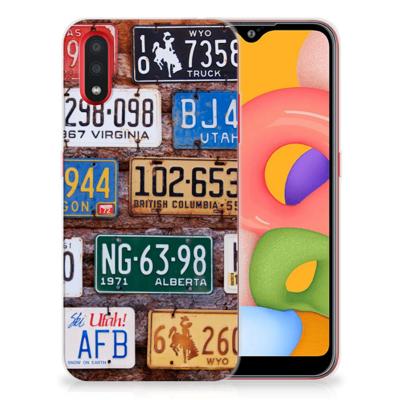 Samsung Galaxy A01 | Siliconen hoesje | met foto Kentekenplaten