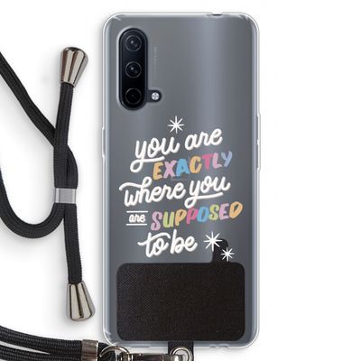 Right Place: OnePlus Nord CE 5G Transparant Hoesje met koord