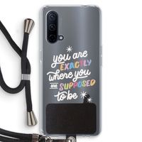 Right Place: OnePlus Nord CE 5G Transparant Hoesje met koord