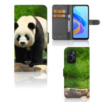 OPPO A76 | A96 | Telefoonhoesje | Met pasjeshouder | Panda