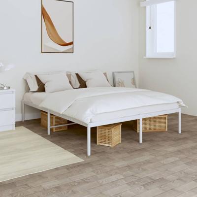 Bedframe metaal wit 160x200 cm