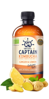 The GUTsy Captain Kombucha Ginger Lemon