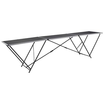 Behangtafel inklapbaar 300x60x78 cm MDF en aluminium
