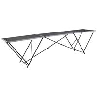 Behangtafel inklapbaar 300x60x78 cm MDF en aluminium