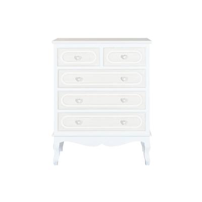 Ladekast Home ESPRIT Wit Beige Romantiek 80 x 42 x 105 cm
