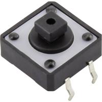 TRU COMPONENTS YST-1103T Druktoets 12 V/DC 0.05 A 1x uit/(aan) Moment (l x b) 12 mm x 12 mm 1 stuk(s) - thumbnail