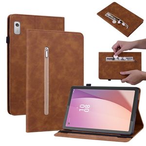 Lunso - Lenovo Tab M9 (9 inch) - Luxe Bookcase hoes - Bruin