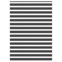 VidaXL Zebra rolgordijn 160x200 cm stofbreedte 155,9 cm zwart