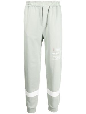 Helmut Lang pantalon de jogging à logo imprimé - Vert