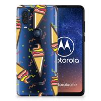 Motorola One Vision | Siliconen Case | Icecream