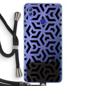 Crazy pattern: Honor Note 10 Transparant Hoesje met koord