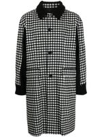 Undercover manteau boutonné à carreaux - Noir