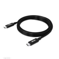 CLUB3D USB4 Gen2x2 Type-C Bi-Directional Cable 4K60Hz, Data 20Gbps, PD 240W(48V/5A) EPR M/M 2m USB IF GECERTIFCIEERD - thumbnail