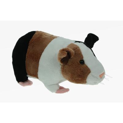 Cornelissen Pluche knuffel dier - Cavia - bruin/wit - van 20 cm - Speelgoed huisdieren - knuffels