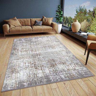 Vintage Vloerkleed Abstract Grijs Crème 120x170 Cm Laagpolig Home Collectie - Dekbed-Discounter.nl