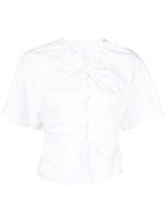 JNBY blouse froncée à manches courtes - Blanc