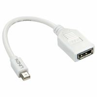 Mini DisplayPort naar DisplayPort-Adapter LINDY 41021 Wit