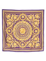 Versace foulard en soie à fleurs - Violet