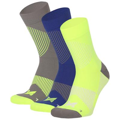 Xtreme Compressiesokken Quarter 3-pack Multi Yellow-42/45