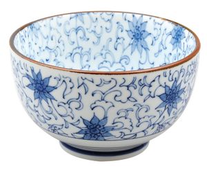 Blauw/Wit Porseleinen Kom - Mixed Bowls - 12.7 x 7.5cm