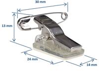 Knijper met speld - zelfklevend - 270 stuks