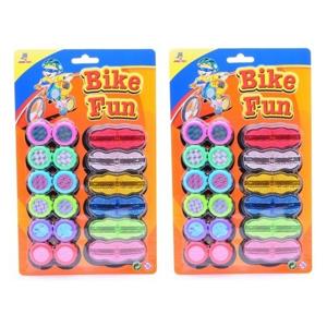 Spaakreflectoren Bike Fun - 2x set - Fiets accessoires voor kinderen - Reflectoren - 18delig