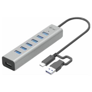 i-tec I-TEC USB-C Charging Metal HUB 7 Port USB-combi-hub Grijs