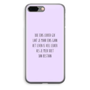 Gek: iPhone 8 Plus Transparant Hoesje