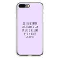 Gek: iPhone 8 Plus Transparant Hoesje