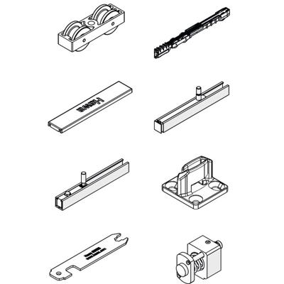 Hawa Junior 100 B Pocket set - Softclose/Move + veerstop voor 1 deur