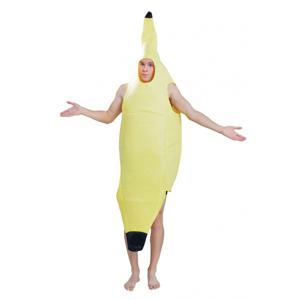 Voordelig carnaval verkleed bananen pak/kostuum - fruit - volwassenen - geel - outfit