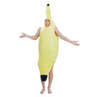 Voordelig carnaval verkleed bananen pak/kostuum - fruit - volwassenen - geel - outfit