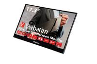 Verbatim PMT-17 Touchscreen monitor Energielabel: A (A - G) 43.9 cm (17.3 inch) 1920 x 1080 Pixel 16:9 6 ms HDMI, USB 2.0, USB-C, Hoofdtelefoon (3.5 mm