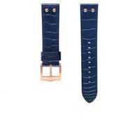 TW Steel horlogeband TWB1305 / TW1305 Leder Blauw 22mm + blauw stiksel - thumbnail