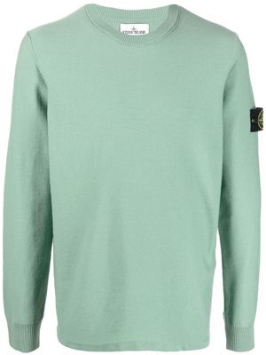 Stone Island pull à patch logo Compass - Vert