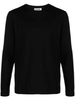 Jil Sander t-shirt en coton à manches longues - Noir - thumbnail