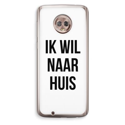 Ik wil naar huis: Motorola Moto G6 Transparant Hoesje