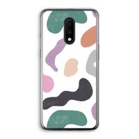 Memphis Shapes: OnePlus 7 Transparant Hoesje