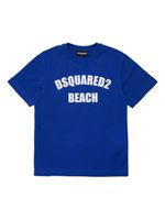 DSQUARED2 KIDS t-shirt en coton à logo imprimé - Bleu - thumbnail