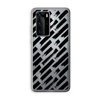 Zwarte vegen: Huawei P40 Pro Transparant Hoesje