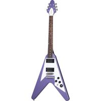 Epiphone Kirk Hammett 1979 Flying V Purple Metallic elektrische gitaar met hard case - thumbnail