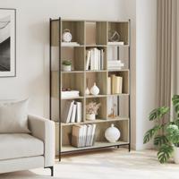 Boekenkast 102x28x172 cm bewerkt hout sonoma eikenkleurig