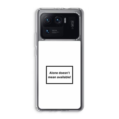 Alone: Xiaomi Mi 11 Ultra Transparant Hoesje