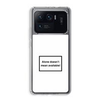 Alone: Xiaomi Mi 11 Ultra Transparant Hoesje