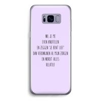 Relatief: Samsung Galaxy S8 Transparant Hoesje