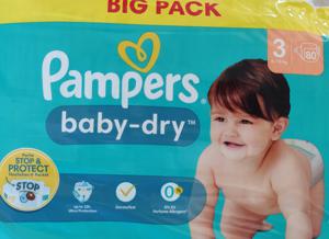 Pampers Pampers Baby Dry Gr. 3 6-10 kg 80 Stk. Big Pack