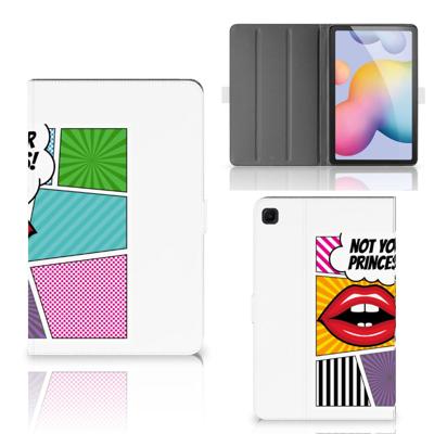 Samsung Galaxy Tab S6 Lite | S6 Lite (2022) Tablet Hoes met standaard Popart Princess Samsung Galaxy Tab S6 Lite | S6 Lite (2022) Tablet Hoes met standaard Popart Princess