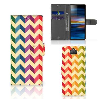 Sony Xperia 10 | Telefoon Hoesje | Zigzag Multi Color