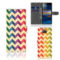 Sony Xperia 10 | Telefoon Hoesje | Zigzag Multi Color